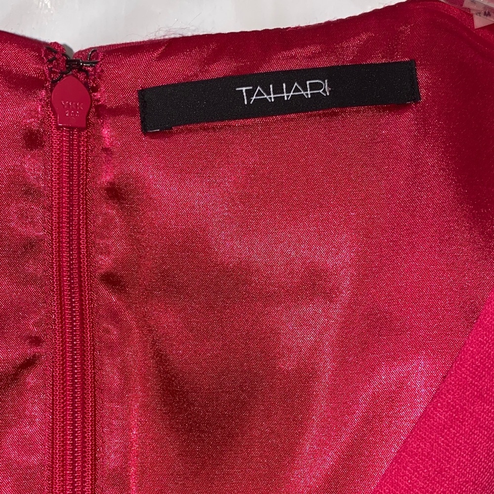 Tahari Bold Raspberry Red Dress - Picture 3 of 11